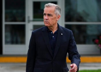 Prime Minister Mark Carney departs Ottawa on Sunday, June 22, 2025. THE CANADIAN PRESS/Sean Kilpatrick