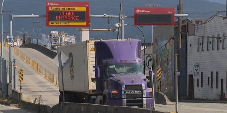 East Vancouver residents frustrated by ongoing truck traffic detour 19 temp 6f092579 bc75 4455 8246 344059e7c499