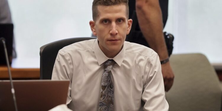 Brian Kohberger, charged in the murders of four University of Idaho students, appears at the Ada County Courthouse, Wednesday, July 2, 2025, in Boise, Idaho. (AP Photo/Kyle Green, Pool)