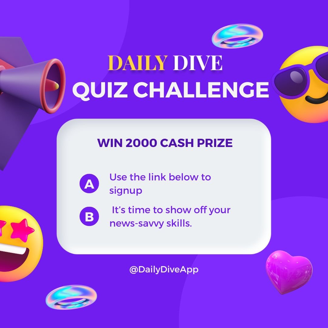 Test Your News Smarts with the Daily Dive Global News Quiz – Win ₹2,000 & Earn a Verifiable Certificate! 12 Yellow Modern Coming Soon Instagram Post