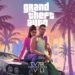 GTA 6 countdown hits 300-sleep mark ahead of Nov. 2026 launch 16 Illustrated GTA VI poster with two main characters leaning on a car, palm trees and pastel city skyline at sunset.