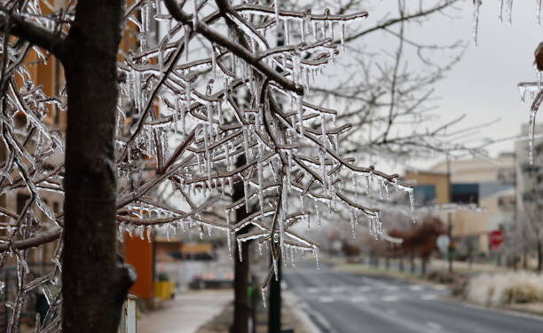 Icy road conditions in Toronto during freezing rain warning on March 5, 2026