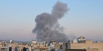 Former President Donald Trump speaking amid escalating US-Iran tensions over strikes