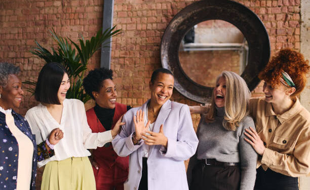 Women entrepreneurs and artisans at Femfest market in Ottawa on International Women's Day