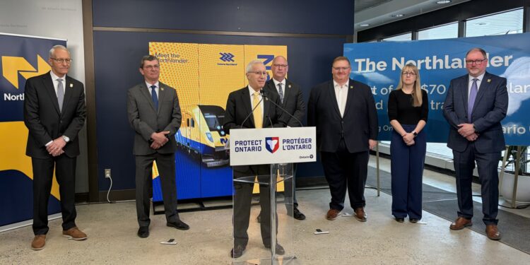 Ontario government official announces C$138M investment to revive Northlander rail service