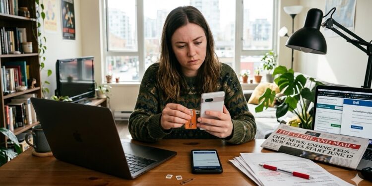 CRTC headquarters building in Ottawa announcing telecom switching fee ban