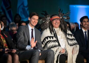 David Eby and Musqueam Chief Wayne Sparrow