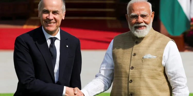 Canada Expands India Education Ties With $100M Scholarships for Indian Students 12 Carney (left) and Modi pledged to increase co-operation in a range of areas, including defence and technology