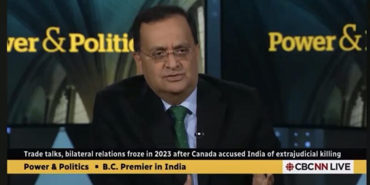 India Offers 60 Million People to Power Canada’s Growth: High Commissioner Patnaik Speaks 12 The Indian High Commissioner to Canada